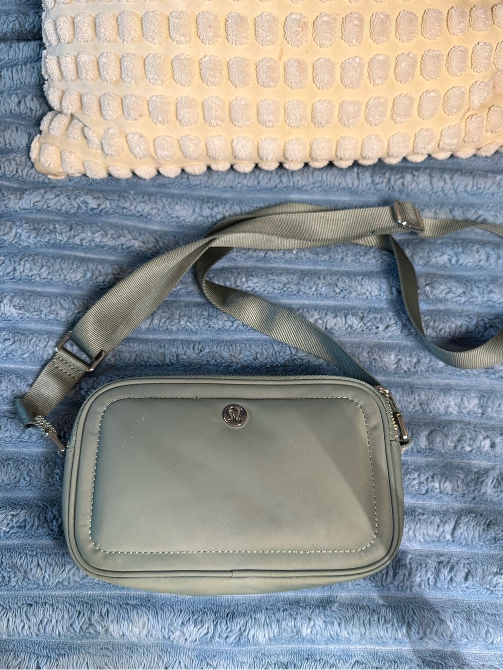 Lululemon Light Sage Crossbody Camera Bag